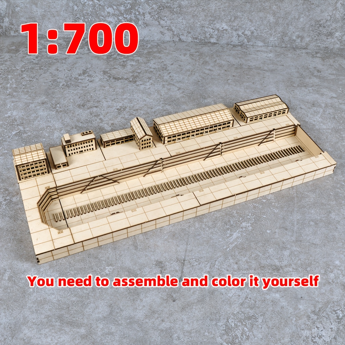 1/700 Scale Model Kit Navy Yard Naval Base Assembly
